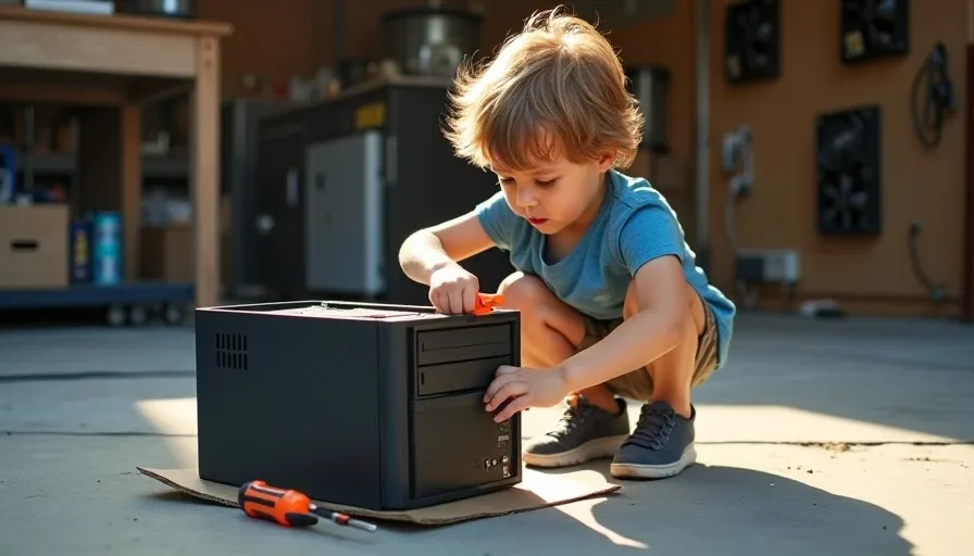 My Son's First 'Build': A Dead Optiplex and a Screwdriver