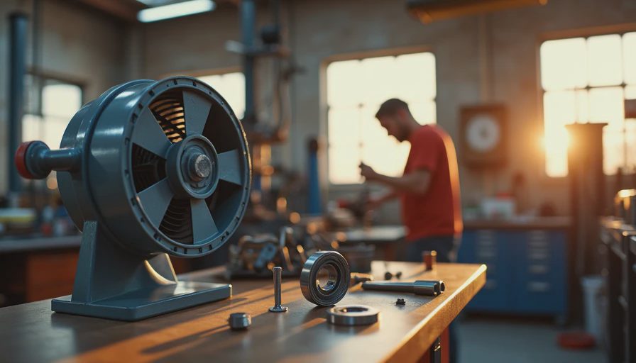 Visual context for bearing for fan